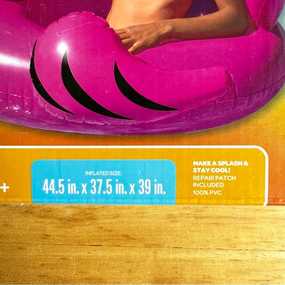 Inflatable Toy for Beach or Pool Large Pink flamingo for kids or adults age 9 + - Picture 4 of 6